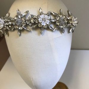 Untamed petals headpiece halo headband Swarovski